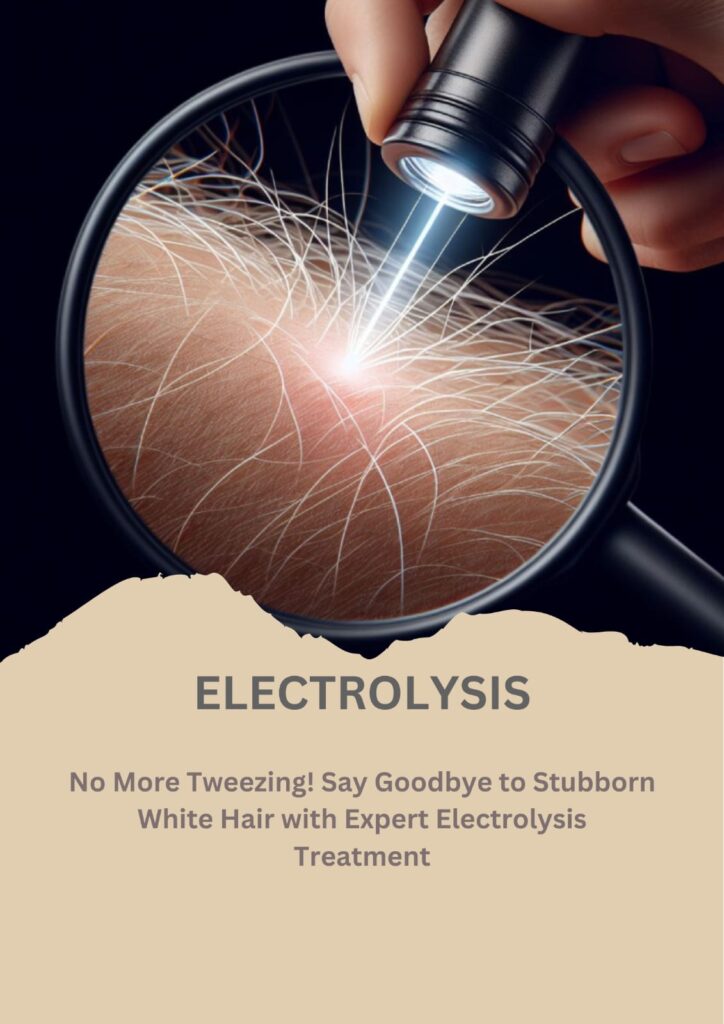 white hair removal